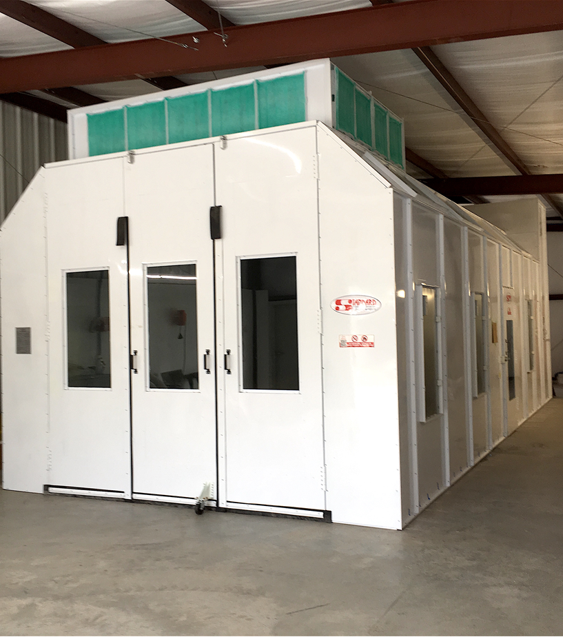 Introduction to Paint Booth Types: Semi Downdraft Paint Booths